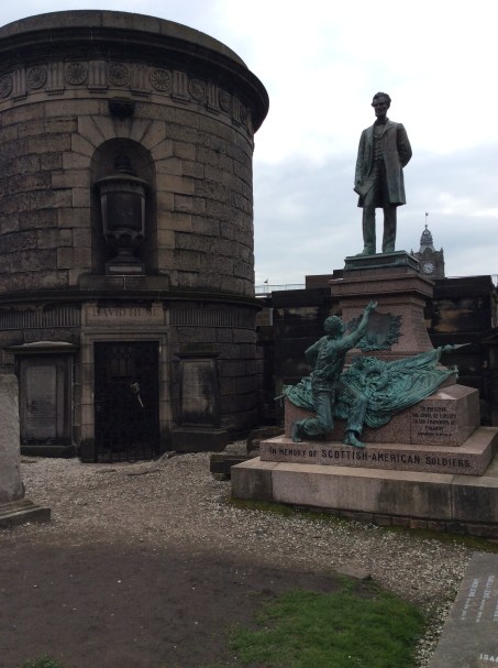 Hume's and Abraham Lincoln Scottish soldier monuments,