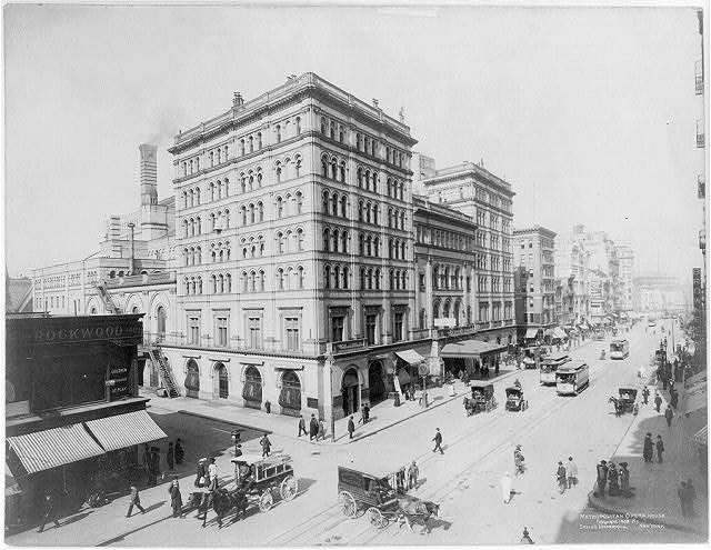 Old Metropolitan Opera House, New York City, image public domain via Library of Congress 