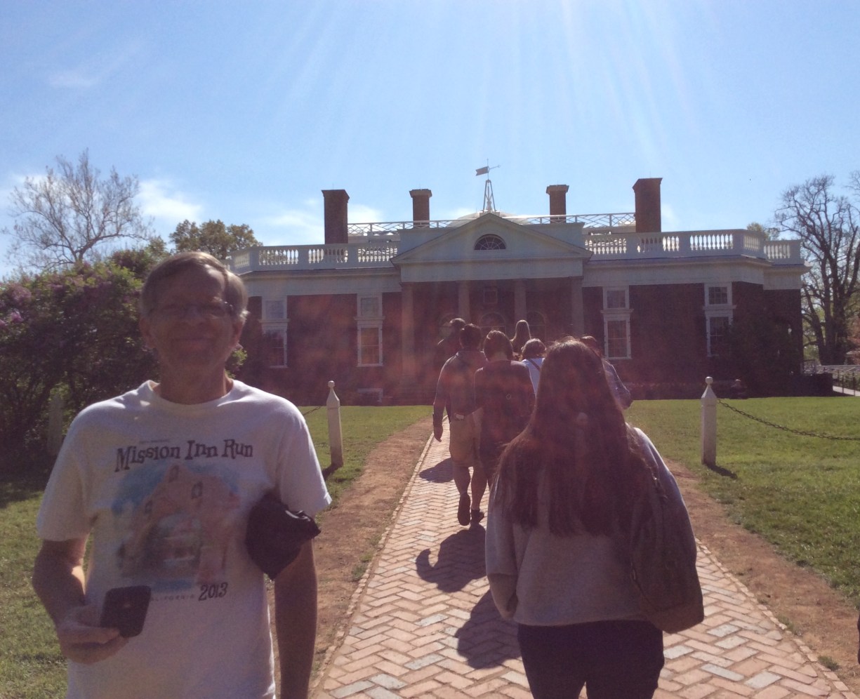 John Cools and tour group at Monticello, 2015 by Amy Cools