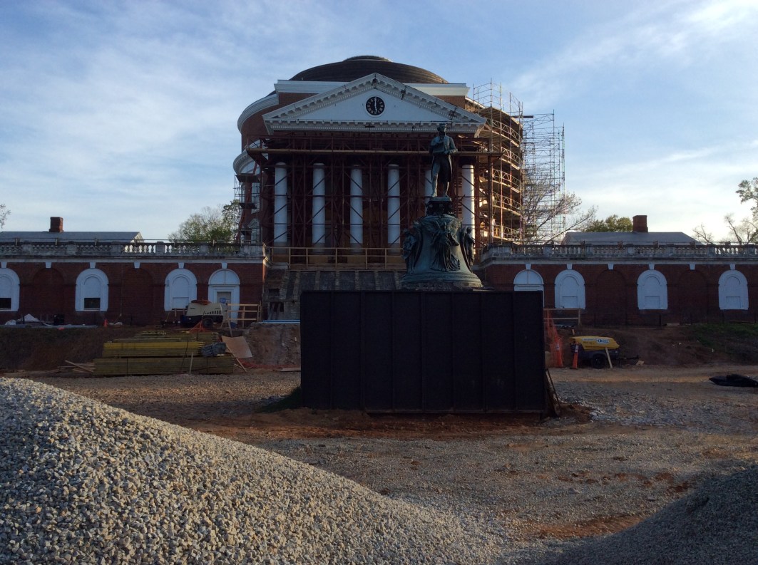 The Rotunda at the University of Virginia, undergoing extensive renovation, 2015 Amy Cools.JPG