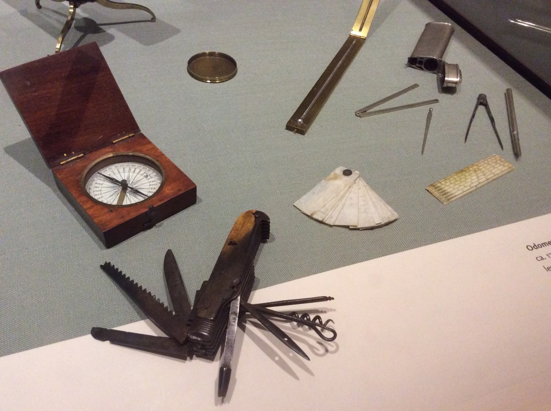 Thomas Jefferson tools and gadgets on display at Monticello museum, 2015 by Amy Cools