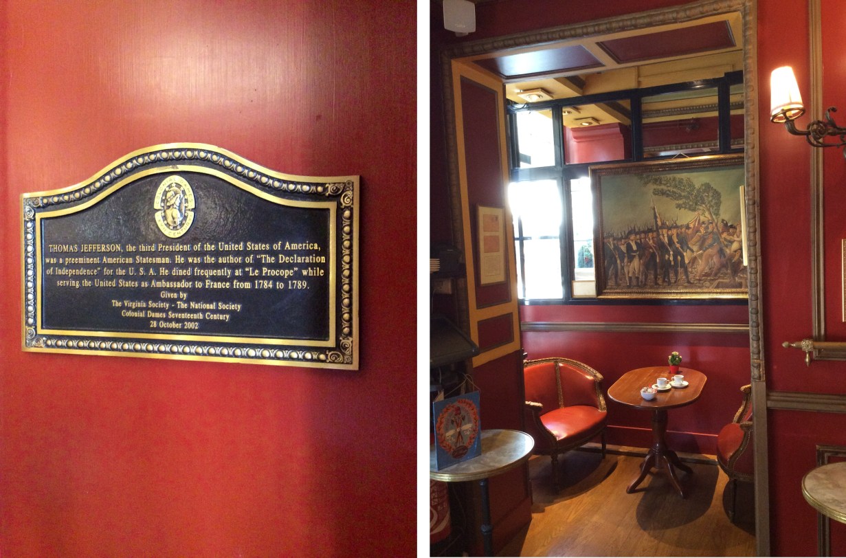 thomas-jefferson-plaque-and-upstairs-dining-nook-at-cafe-procope-paris-2015-amy-cools
