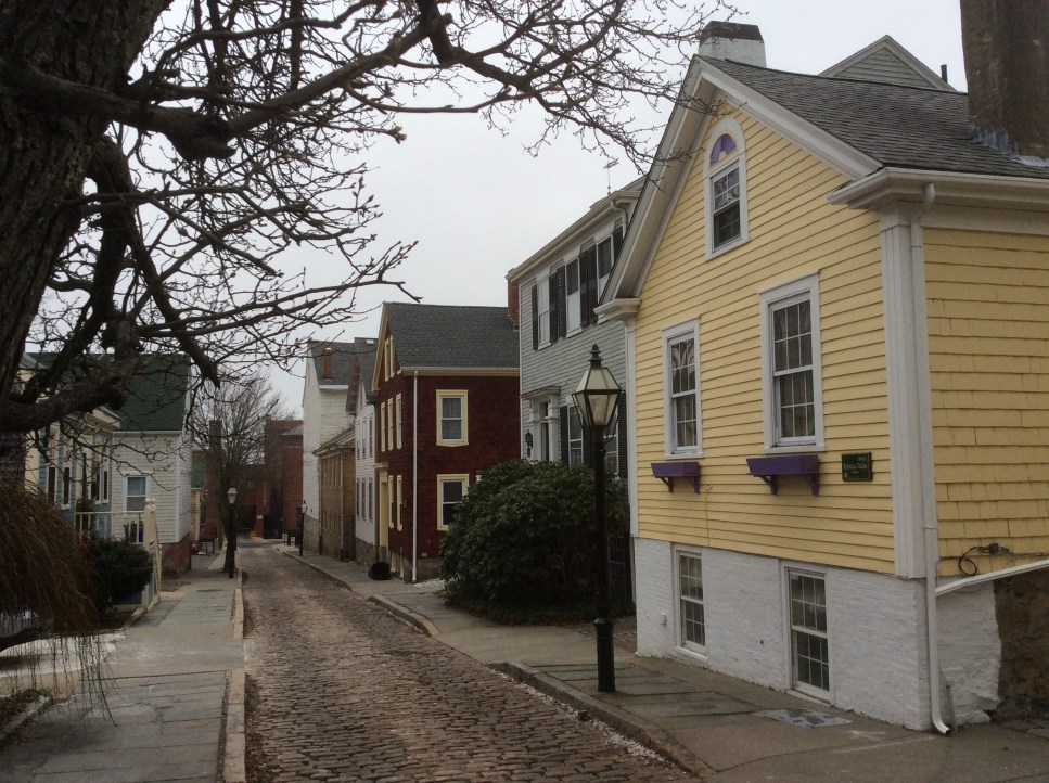 1830's houses on Mechanics Lane, off 8th and parallel to Elm St, New Bedford MA