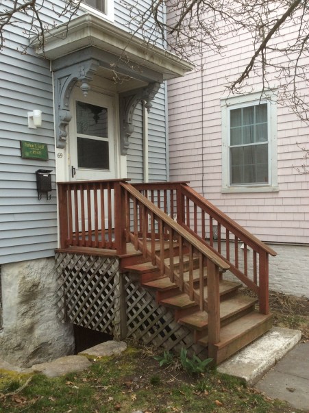 1838 home of Pardon T. Skiff, laborer, Mechanics Lane in New Bedford, 2016 by Amy Cools