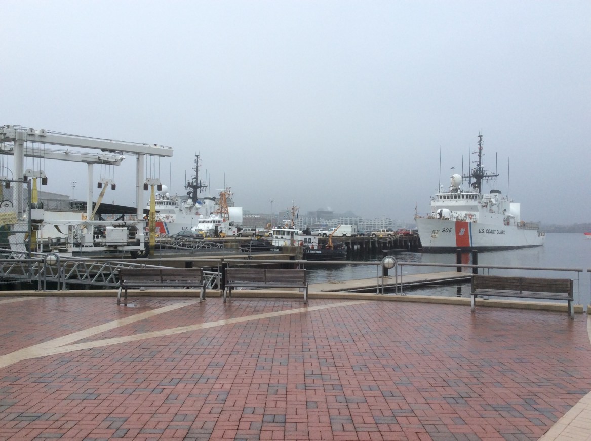 A view from Battery Wharf, now used by the Coast Guard
