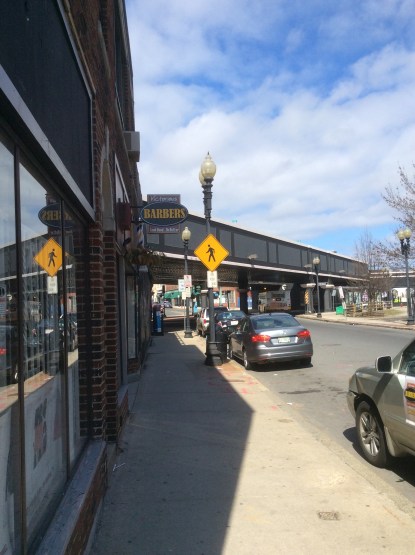 Central Square Train Station raised platform