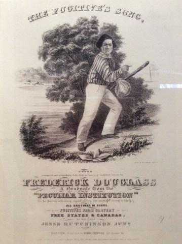 John Hutchinson Song Dedicated to Frederick Douglass Cover Page from Lynn Museum ExhibitJohn Hutchinson Song Dedicated to Frederick Douglass Cover Page, 2016 Amy Cools