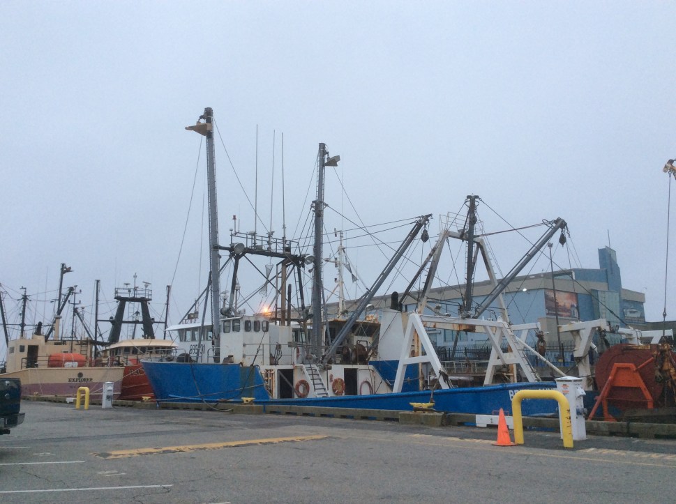 Pier at the old whaling town of New Bedford, MA