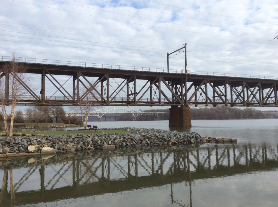 The Susquehanna River looking northeast from Havre de Grace