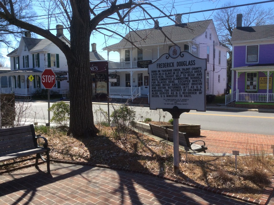 Frederick Douglass sign, St. Michaels, MD