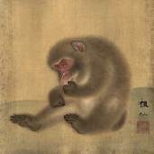 japanese monkey painting