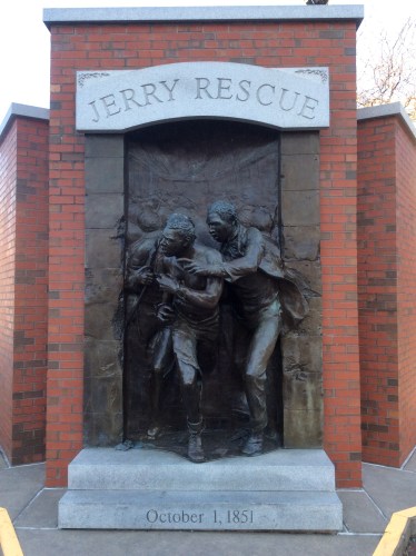 Jerry Rescue Monument, Syracuse NY, photo 2016 by Amy Cools