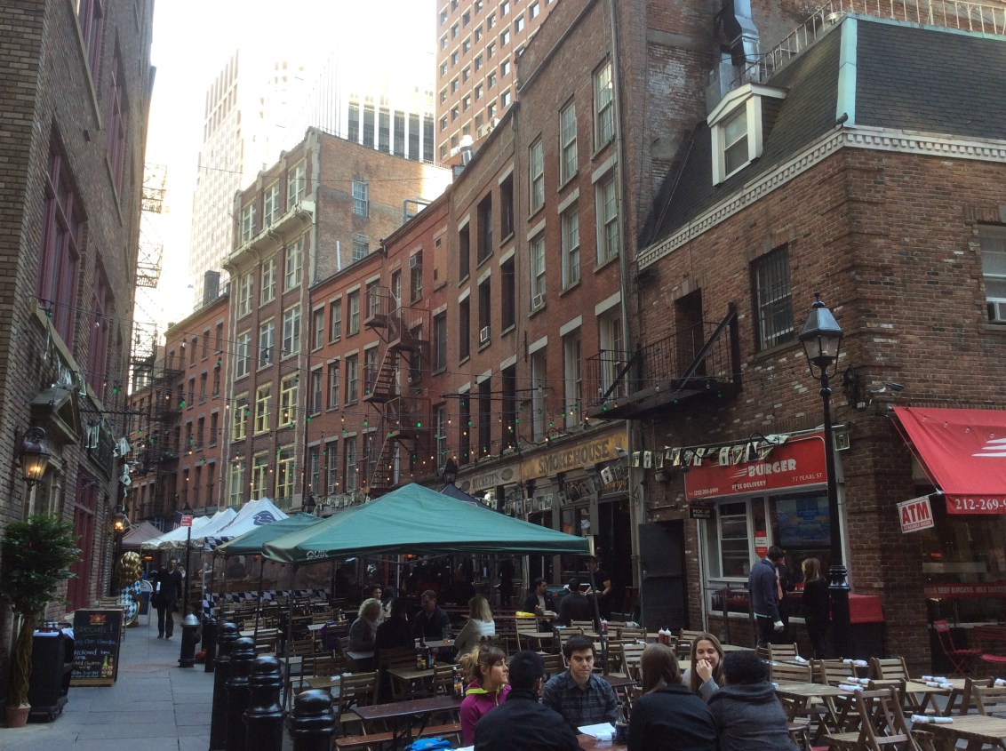 Stone St on the other side of S. William NYC, 2016 by Amy Cools