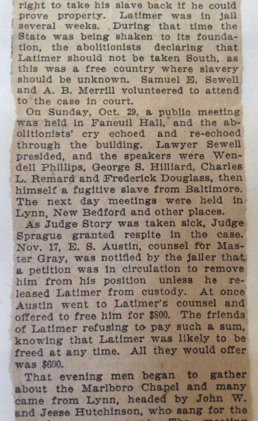 Detail of George Latimer article 