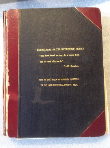 The Hutchinson Family Scrapbook at the Lynn Museum & Historical Society