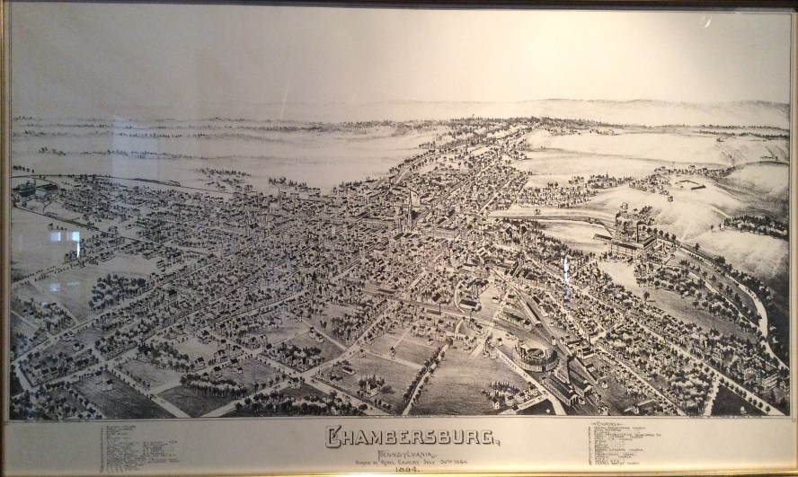 Chambersburg Map of 1894, Old Jail, Franklin County Museum, 2016 A Cools