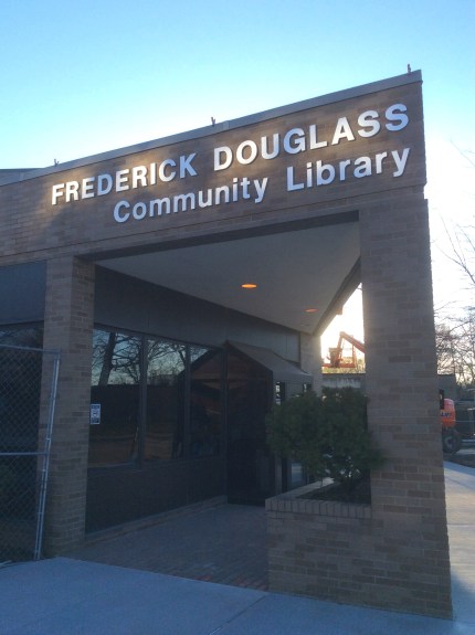 Fredrick Douglass Community Library at James P. Duffy School, site of South Ave Douglass home