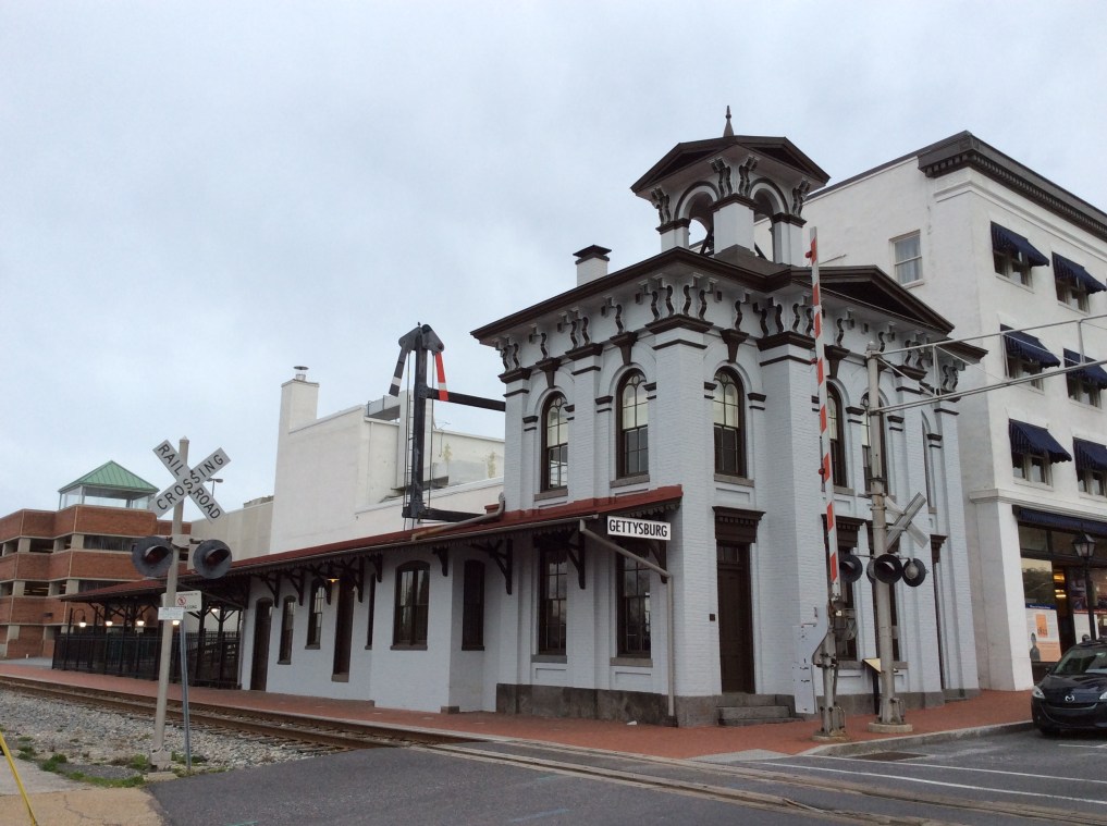 Gettysburg Train Depot, built in 1859, where Lincoln arrived on August 18th, 1863