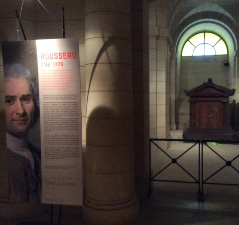 Jean-Jacque Rousseau's Tomb in the Parthenon, Paris, photo 2015 by Amy Cools