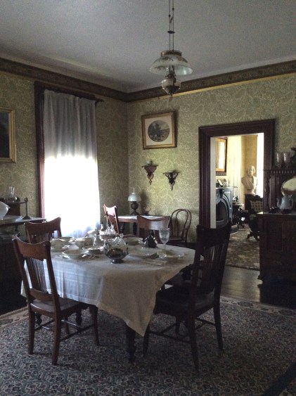 Another view of the Cedar Hill dining room, looking north into the sitting room