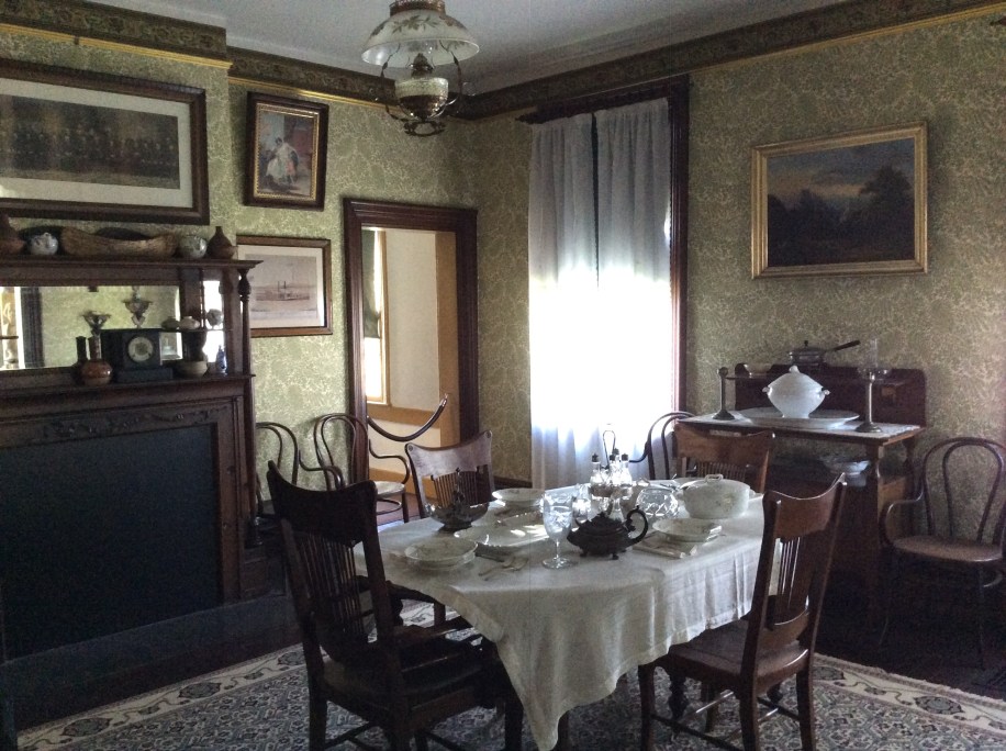 Cedar Hill dining room, where Frederick Douglass died, Anacostia Washington DC