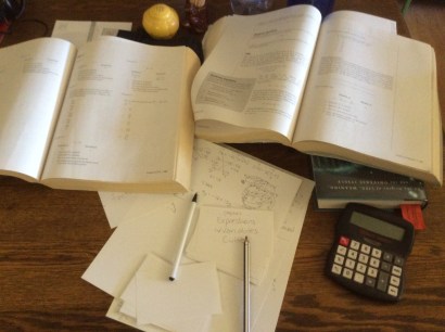 GRE study materials, photo 2016 by Amy Cools