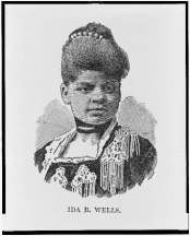 Ida B. Wells, head-and-shoulders portrait, published, 1891, Image retrieved from the Library of Congress, public domain
