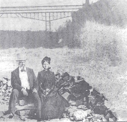 Frederick and Helen Pitts Douglass at Niagara Falls, image public domain via NPS