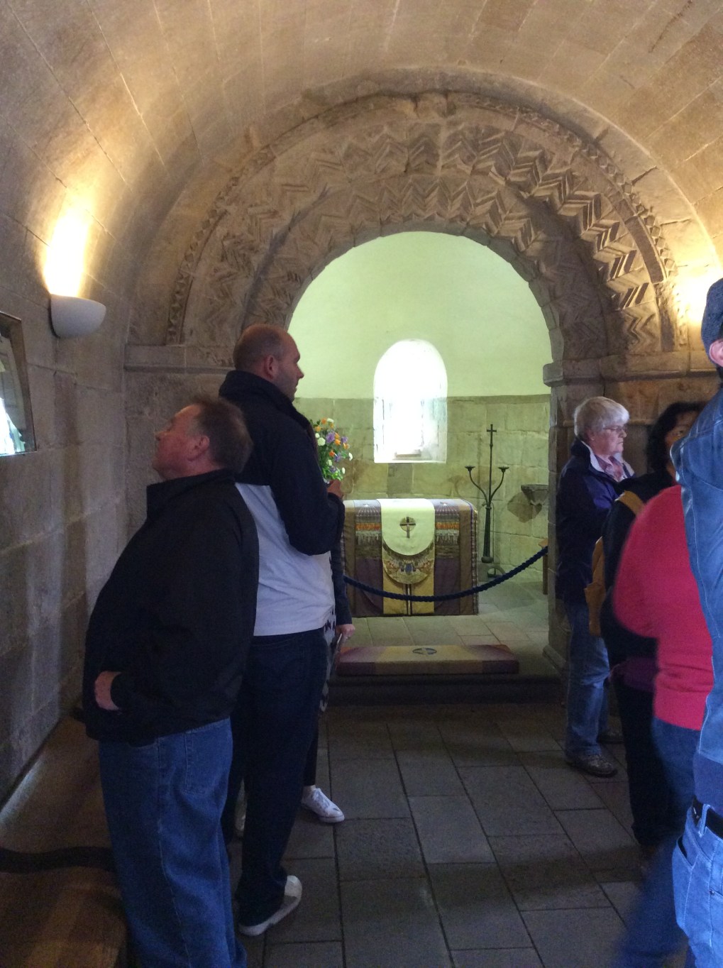 Interior of St Margaret's Chapel, Edinburgh. 2014 by Amy Cools