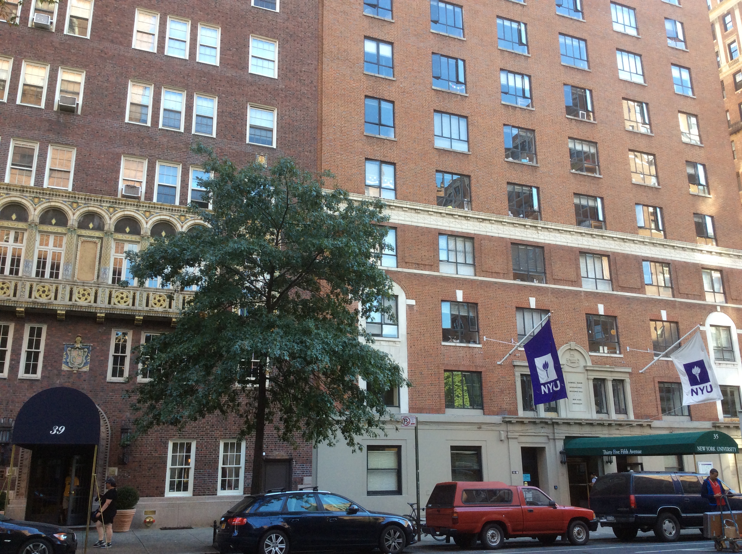 Entryways of 35 and 39 Fifth Avenue in Greenwich Village, NYC