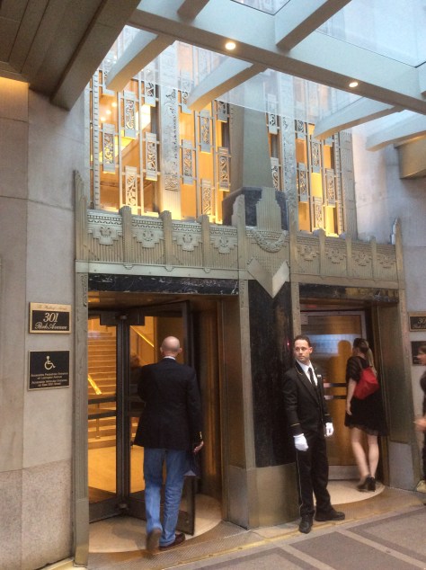Front entrance of the Waldorf-Astoria Hotel on Park Ave at E. 50th St, Manhattan, NYC