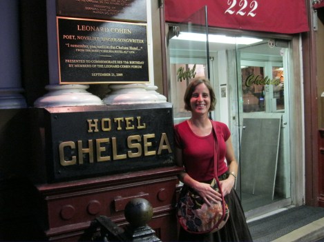 At the Chelsea Hotel in July of 2011, before they kicked everyone out to remodel