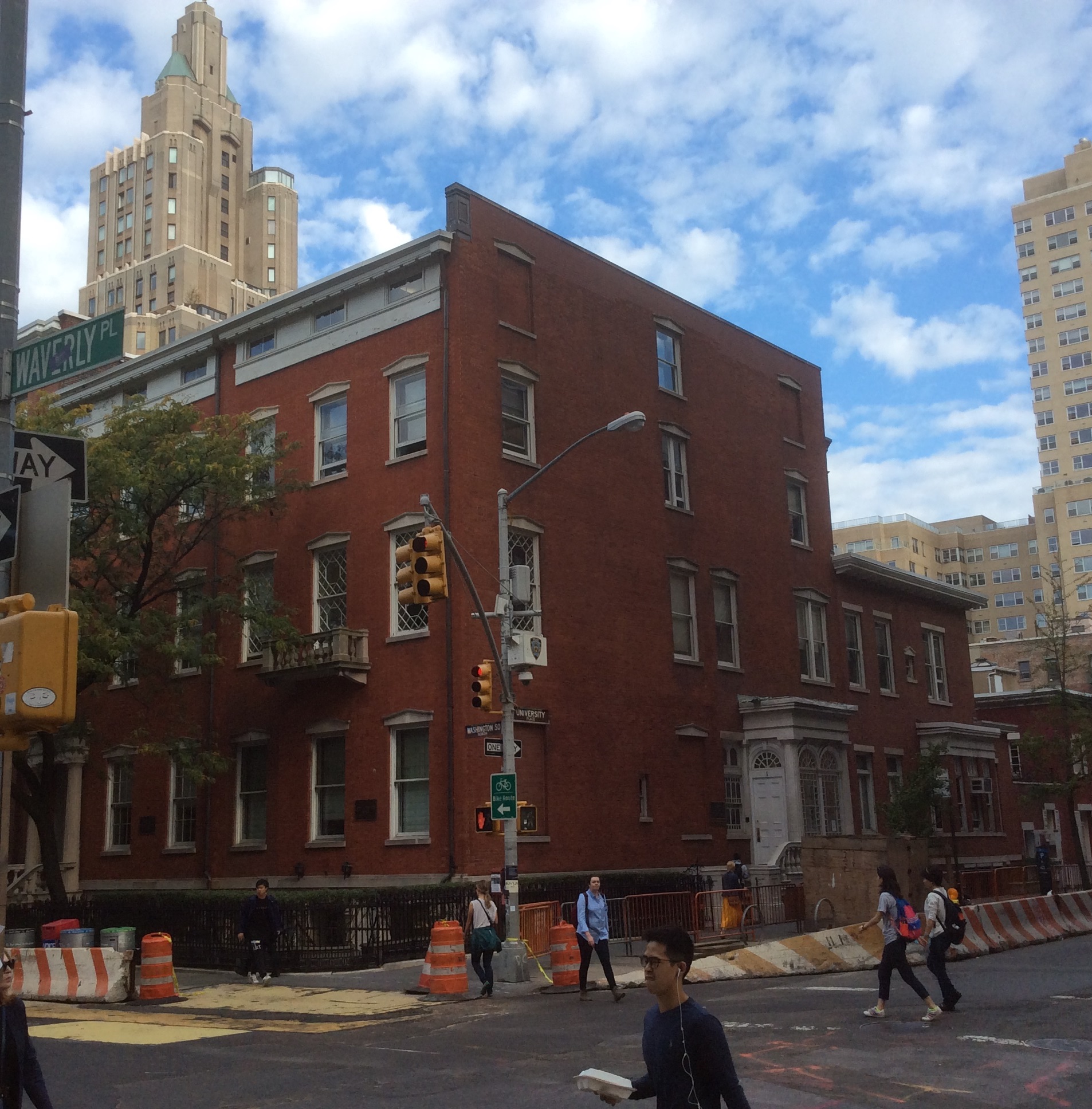 Waverly Pl and University at Washington Square, Manhattan, NY