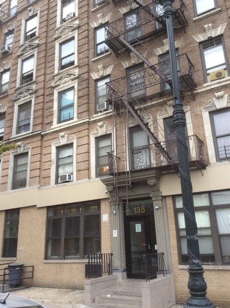 135 W. 135th St, between Malcolm X and Adam Powell Blvds, where Sanger and family lived in 1911, 2016 Amy Cools