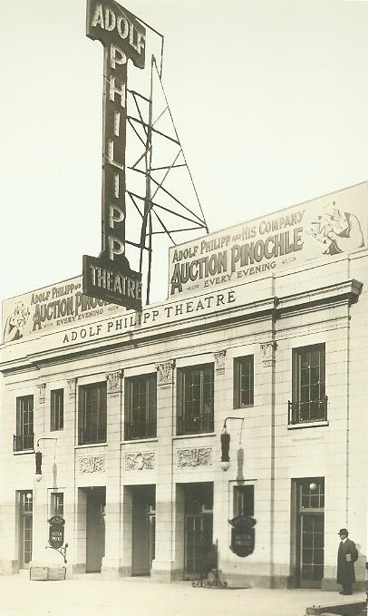Adolph Phillip's Fifty-Seventh Street Theater, later the Bandbox Theater, courtesy of Schubert Archives