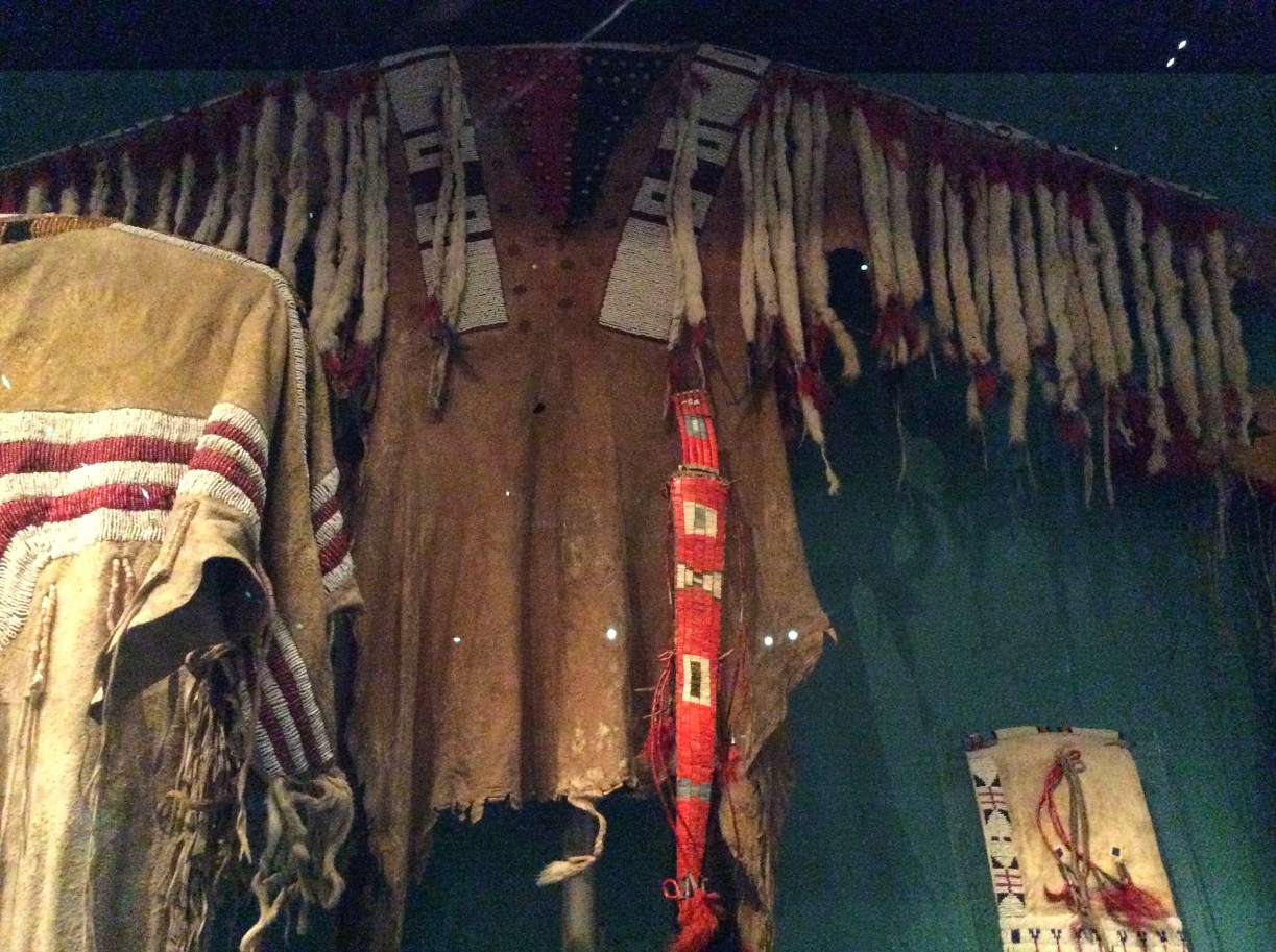 Lakota Sioux ermine trimmed buckskin shirt, National Museum of Scotland