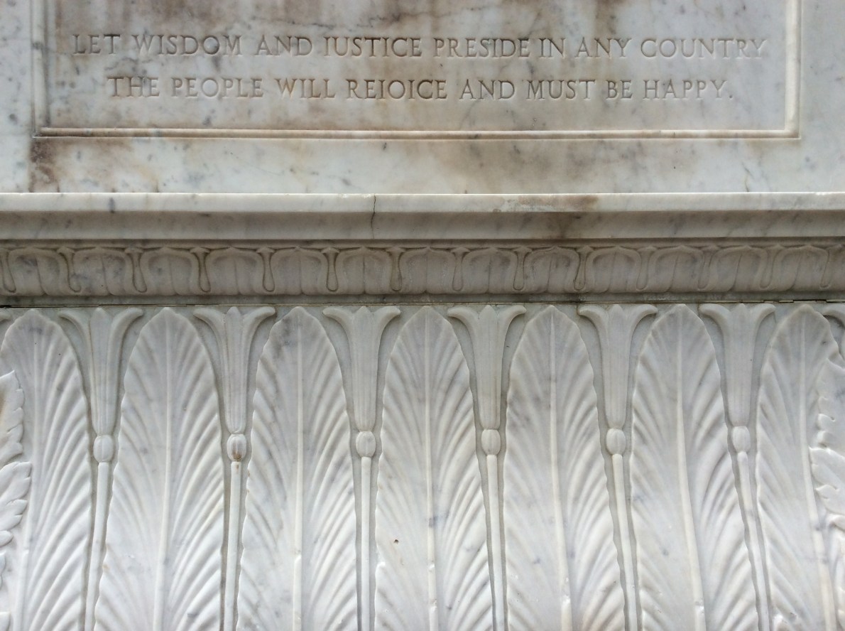 Inscription on the other side of the Concordia pedestal