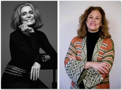 Gloria Steinem and Suzanne Braun Levine, image via Why Radio Podcast website