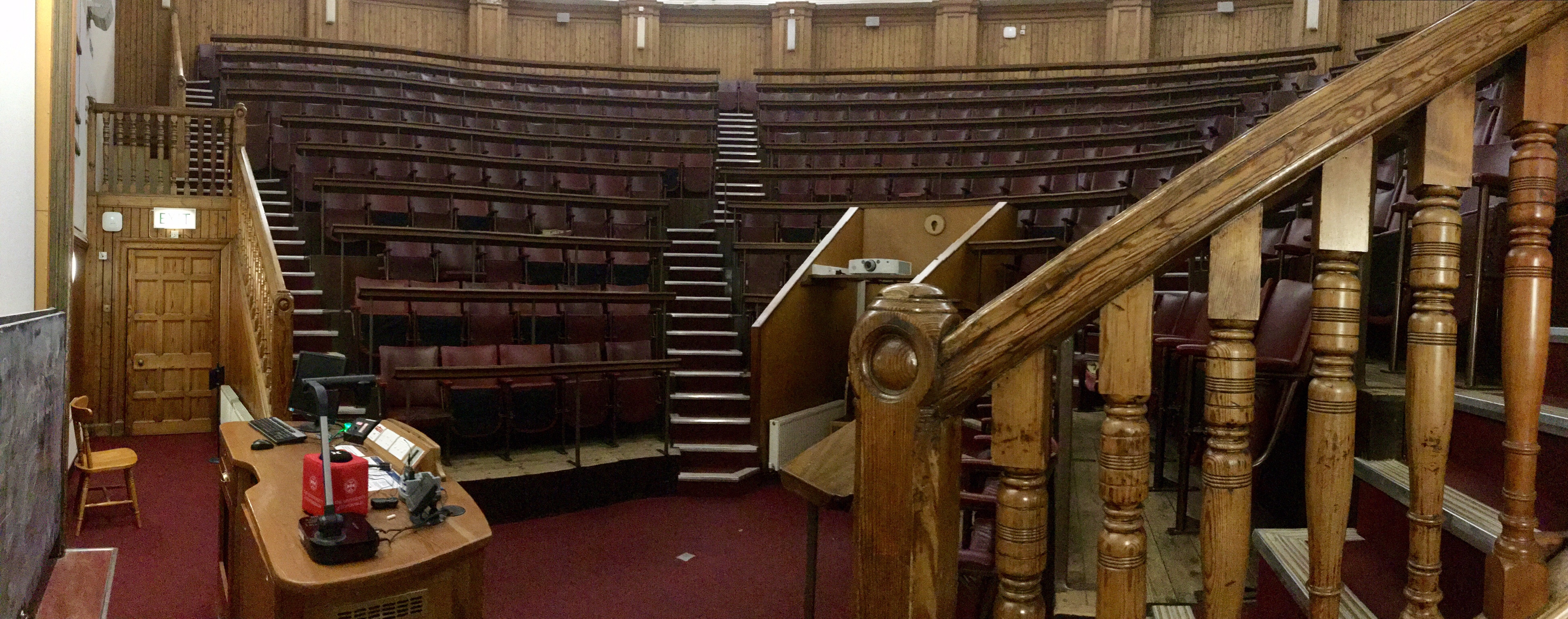 Anatomy Lecture Hall, view from near the door, Old Medical School, University of Edinburgh, 2018 Amy Cools