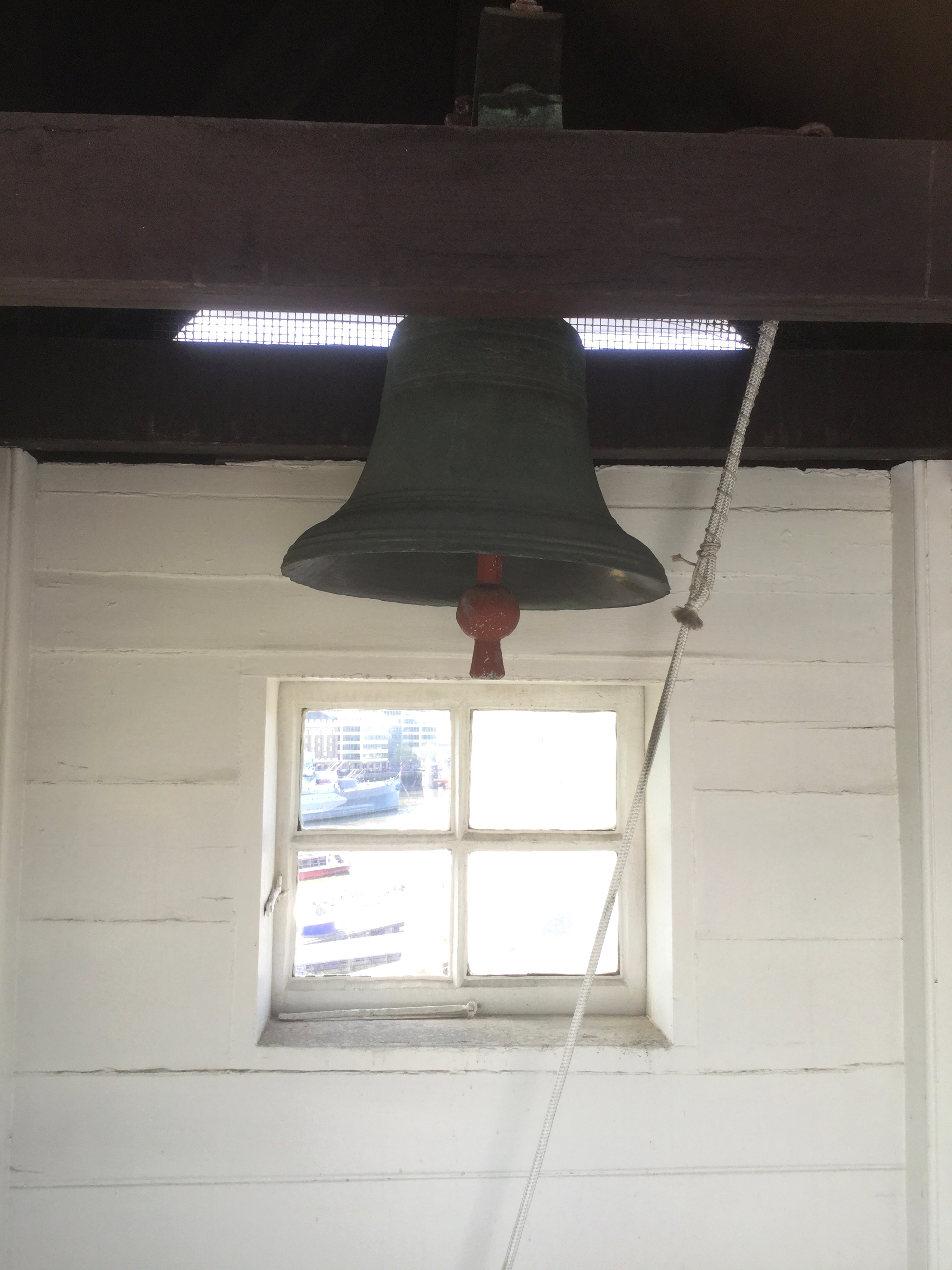 The bell in the cupola of the Bell Tower, Tower of London, England, photo 2018 Amy Cools