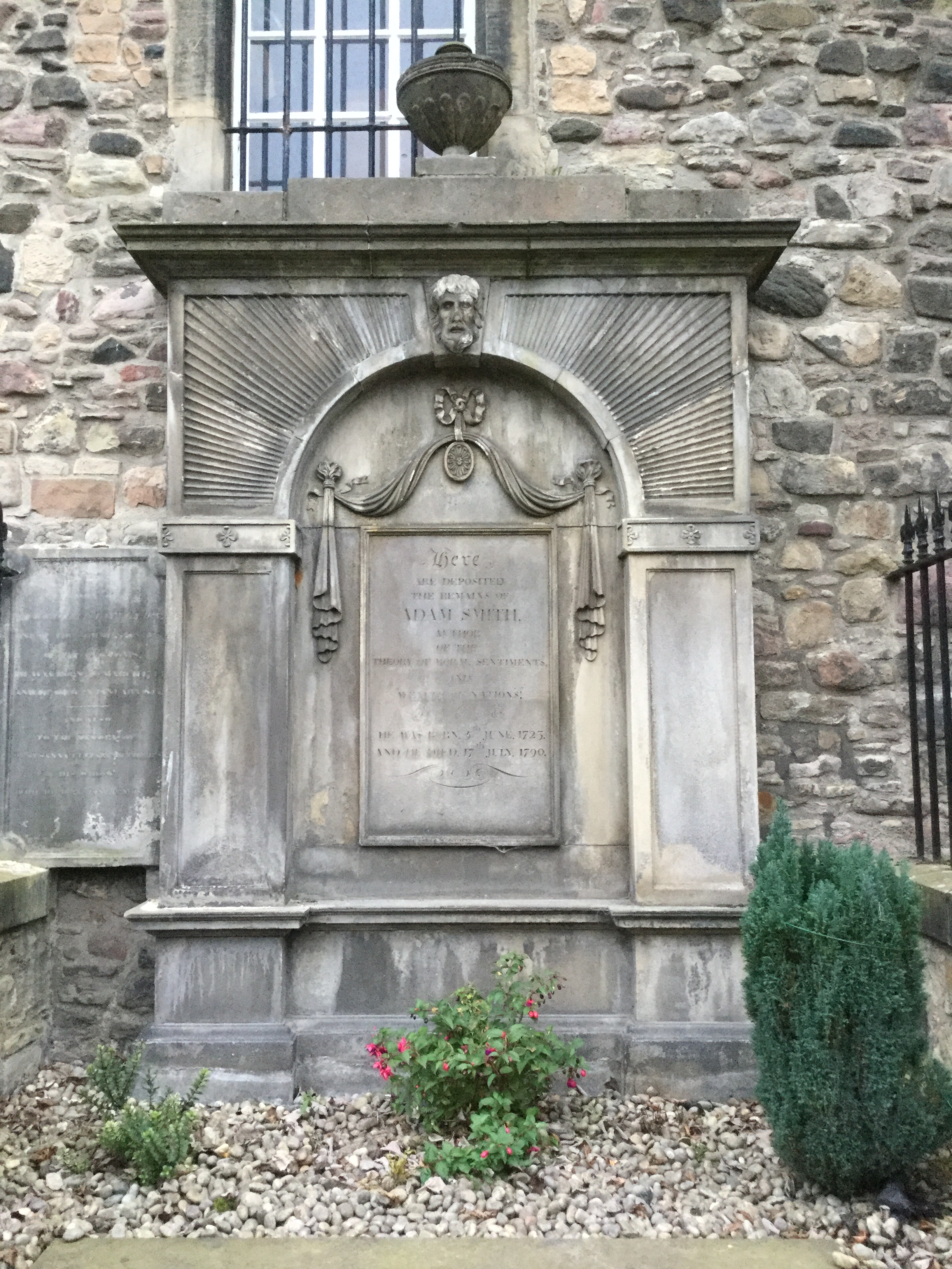 adam smith_s grave in canongate kirkyard, edinburgh, scotland, 2017 amy cools